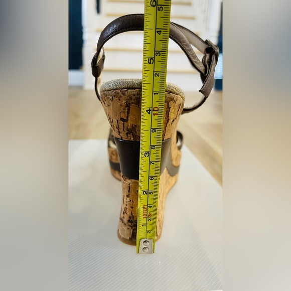 Sz.6-Y2K-Guess Strappy Cork Wedge Platforms - Picture 2 of 5